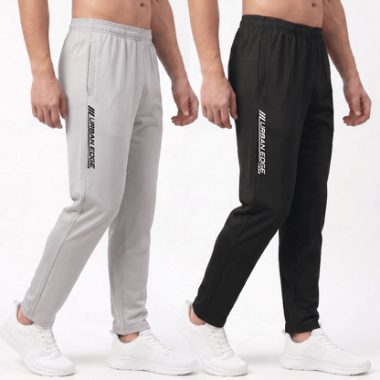 Mensra Track Pant for Men Combo | 4-Way Stretch Sports & Gym Track Pants with Zip Pockets